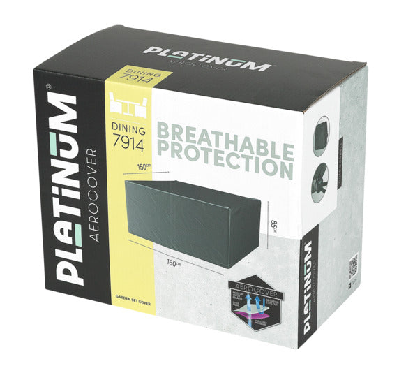 PLATINUM AEROCOVER Schutzhülle Sitzgruppe 340x190x85 cm in präsentiert im Onlineshop von KAQTU Design AG. Gartenmöbelabdeckung ist von PLATINUM AEROCOVER