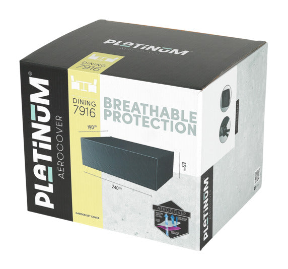 PLATINUM AEROCOVER Schutzhülle Sitzgruppe 340x190x85 cm in präsentiert im Onlineshop von KAQTU Design AG. Gartenmöbelabdeckung ist von PLATINUM AEROCOVER