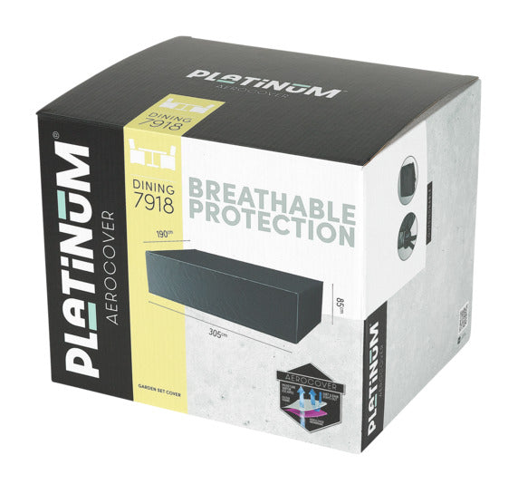 PLATINUM AEROCOVER Schutzhülle Sitzgruppe 340x190x85 cm in präsentiert im Onlineshop von KAQTU Design AG. Gartenmöbelabdeckung ist von PLATINUM AEROCOVER