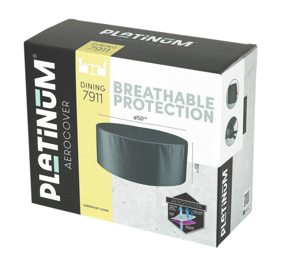 PLATINUM AEROCOVER Schutzhülle Sitzgruppe ø 320x85 cm in präsentiert im Onlineshop von KAQTU Design AG. Gartenmöbelabdeckung ist von PLATINUM AEROCOVER
