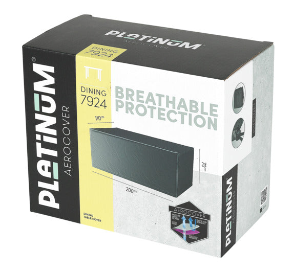 PLATINUM AEROCOVER Schutzhülle Tisch 180x110x70 cm in präsentiert im Onlineshop von KAQTU Design AG. Gartenmöbelabdeckung ist von PLATINUM AEROCOVER