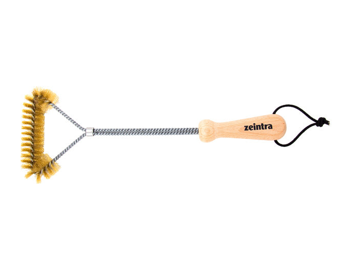ZEINTRA Grillbürste Turbo Messing 410x150 mm in präsentiert im Onlineshop von KAQTU Design AG. Grillzubehör ist von ZEINTRA