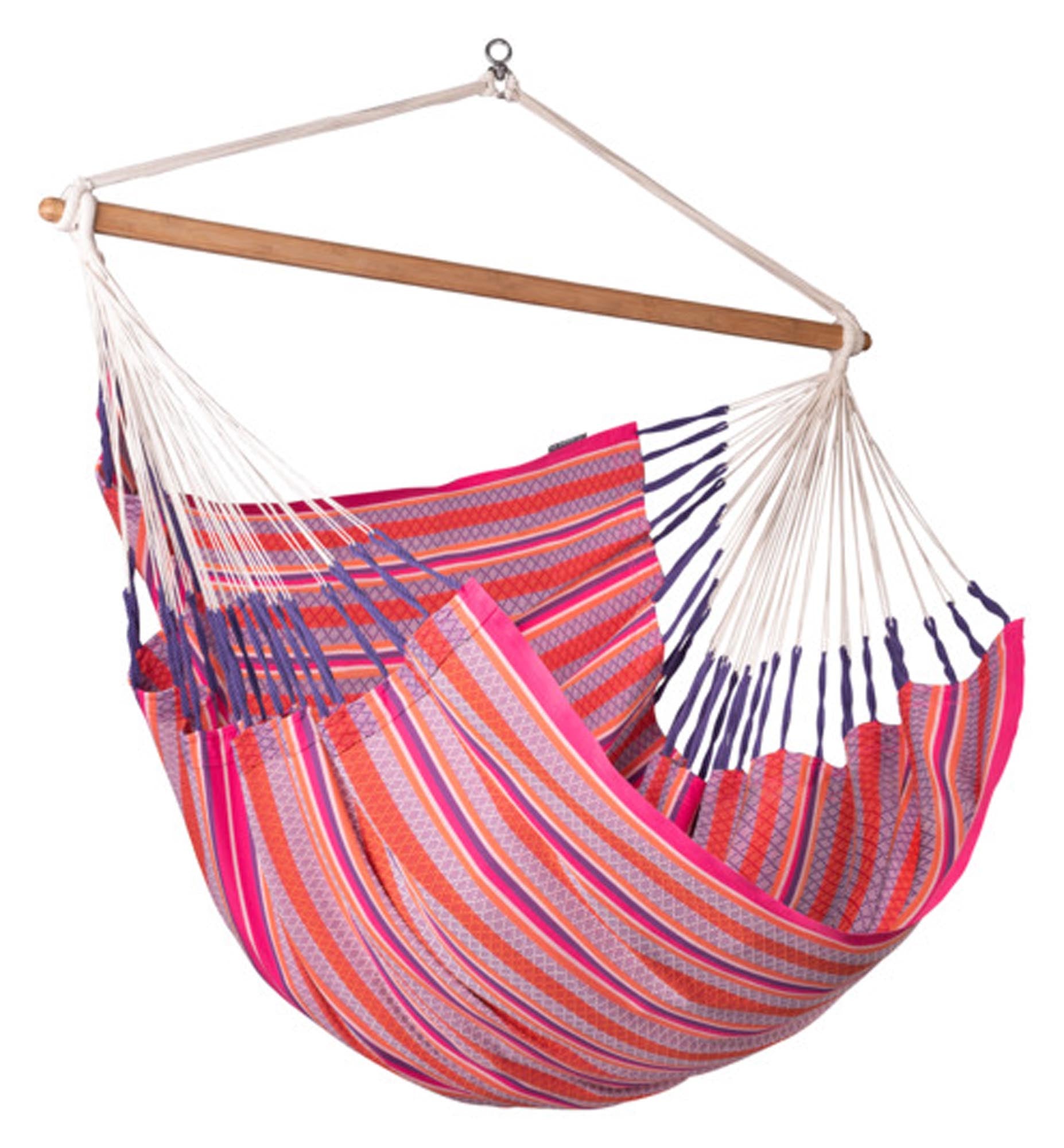 Hängestuhl Habana von LA SIESTA: Ihr Rückzugsort für entspannte Stunden, gefertigt aus atmungsaktiver Baumwolle, ideal für drinnen und draußen.