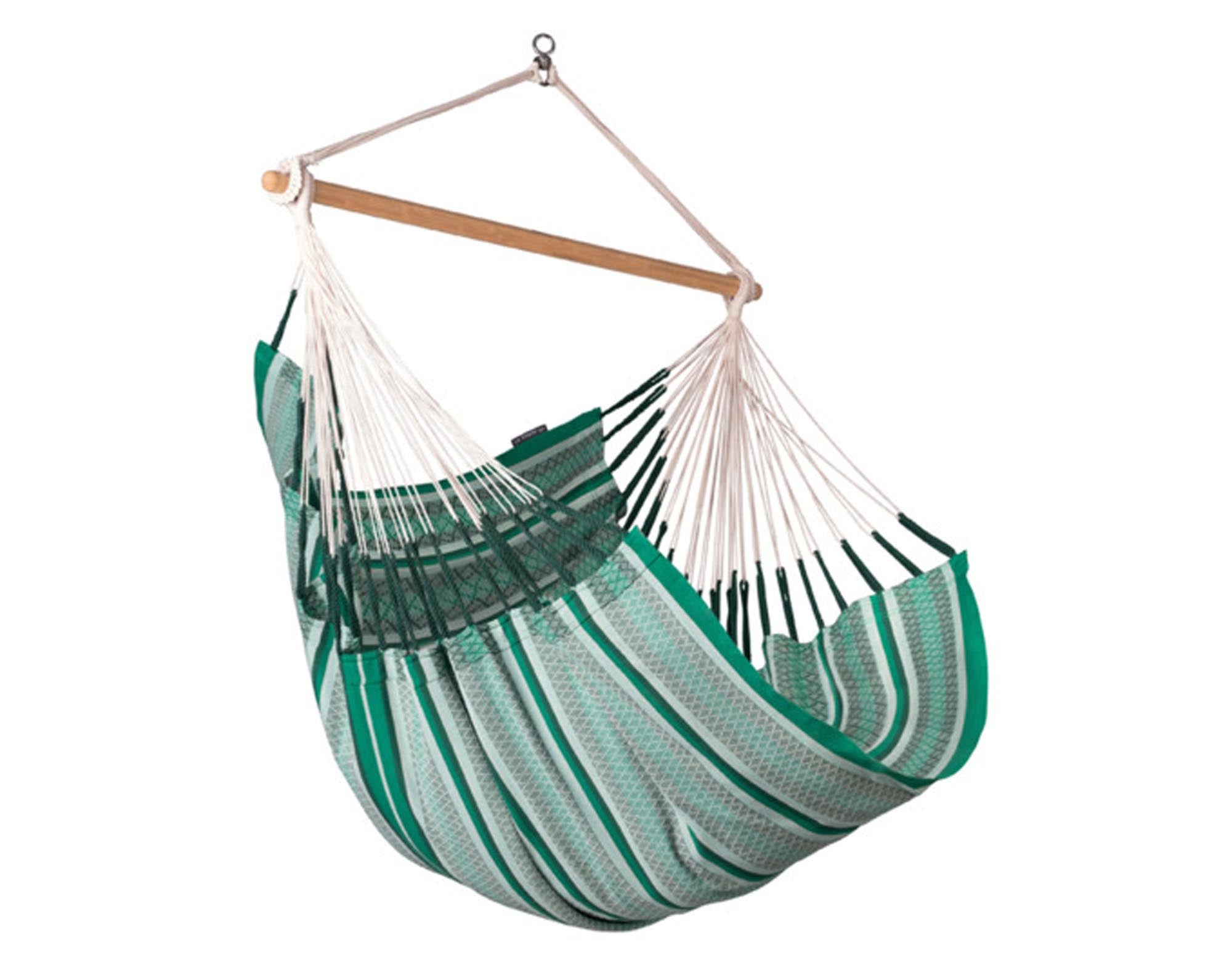 Hängestuhl Habana 130x210 cm von LA SIESTA: Genießen Sie entspannte Stunden in diesem eleganten, langlebigen Hängestuhl aus atmungsaktiver Baumwolle.