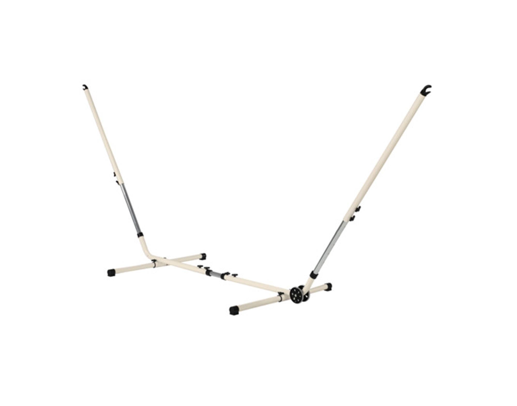 Entdecken Sie den LA SIESTA Hängemattenständer Mediterraneo: stabil, wetterfest und elegant. Perfekt für entspannende Momente im Garten!