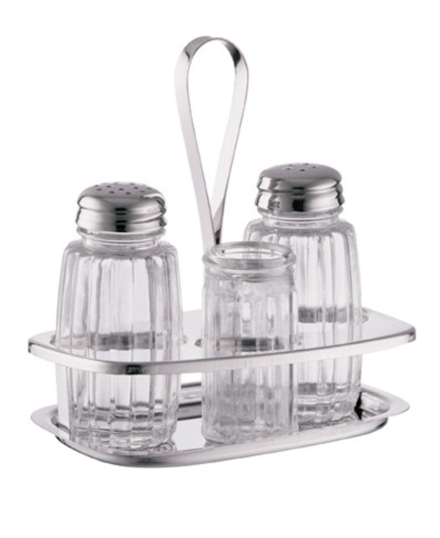 Salz-, Pfeffer- & Zahnstocher-Menage in Transparent präsentiert im Onlineshop von KAQTU Design AG. Salz & Pfeffer ist von Fortessa