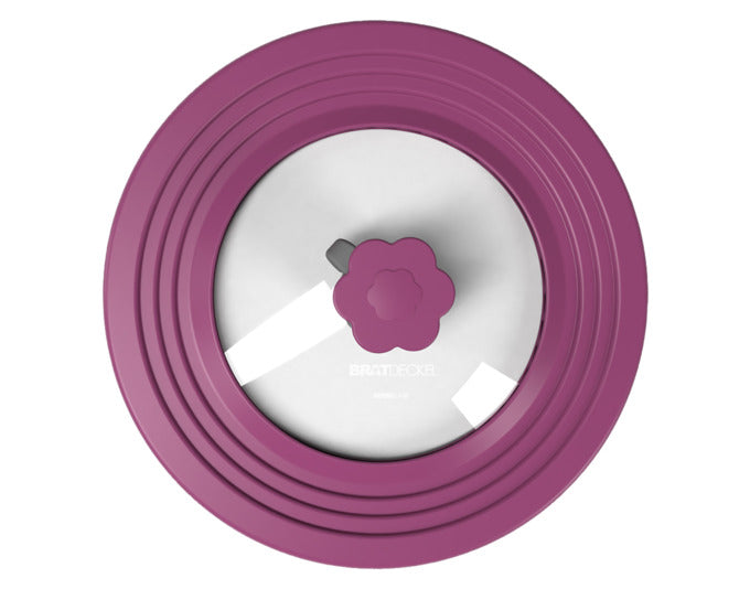 Der GASTROLUX Bratdeckel (ø 22-28 cm) aus Edelstahl bietet perfekte Passform, spritzfreies Braten und ist spülmaschinenfest.