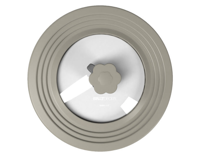 Der GASTROLUX Bratdeckel (ø 22-28 cm) aus Edelstahl bietet perfekte Passform, spritzfreies Braten und ist spülmaschinenfest.