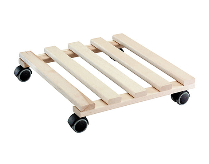 WAGNER SYSTEM Pflanzenroller Paletti 34x34 cm Buche in präsentiert im Onlineshop von KAQTU Design AG. Pflanzentopfzubehör ist von WAGNER