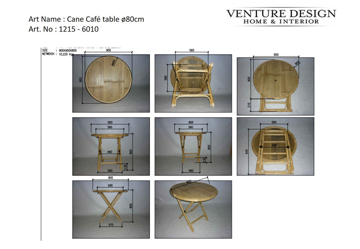 Cane Beistelltisch in Natur präsentiert im Onlineshop von KAQTU Design AG. Beistelltisch Outdoor ist von Venture Home