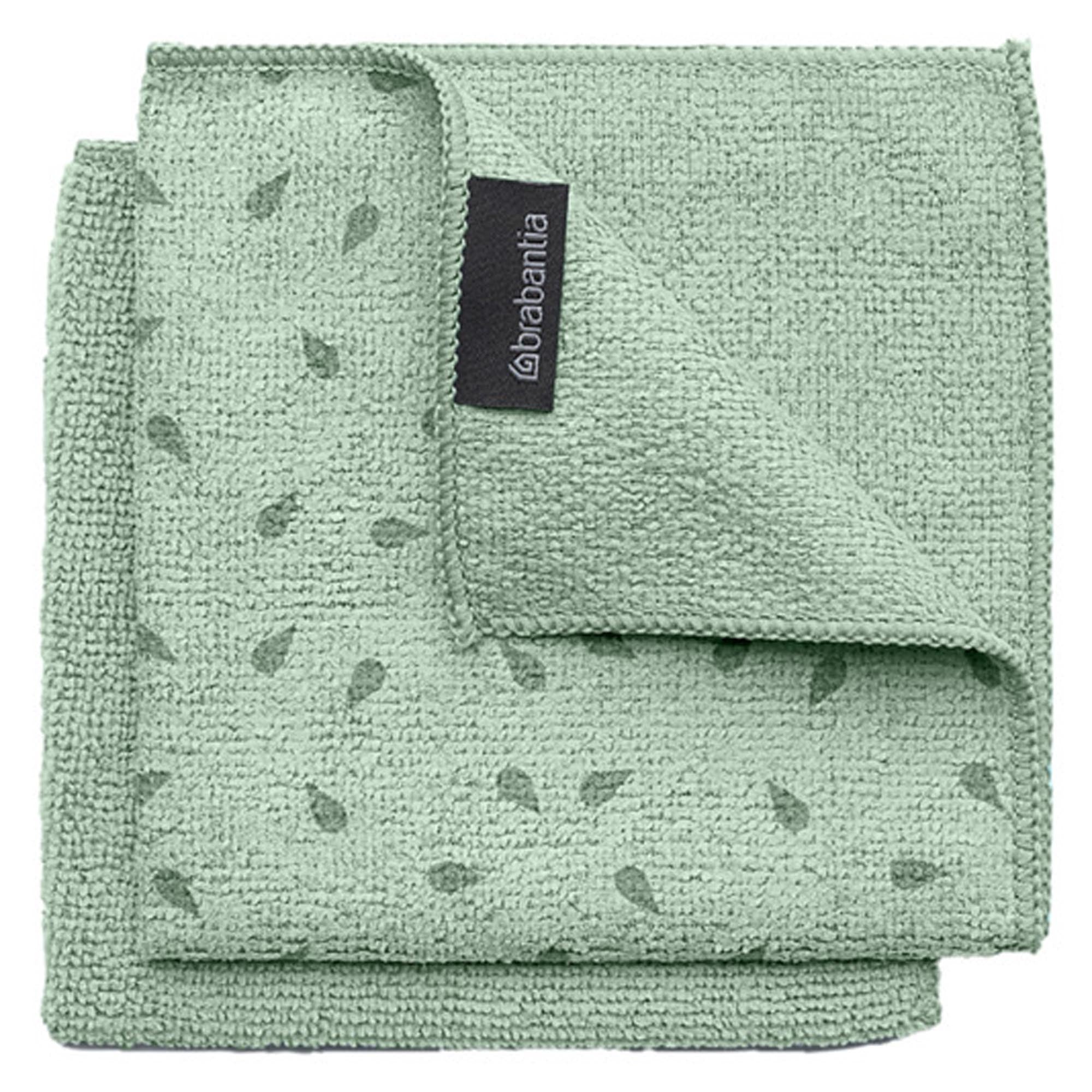 Entdecken Sie die BRABANTIA Microfasertücher SinkSide in jade green – ideal für gründliche Küchenreinigung, umweltfreundlich und langlebig.