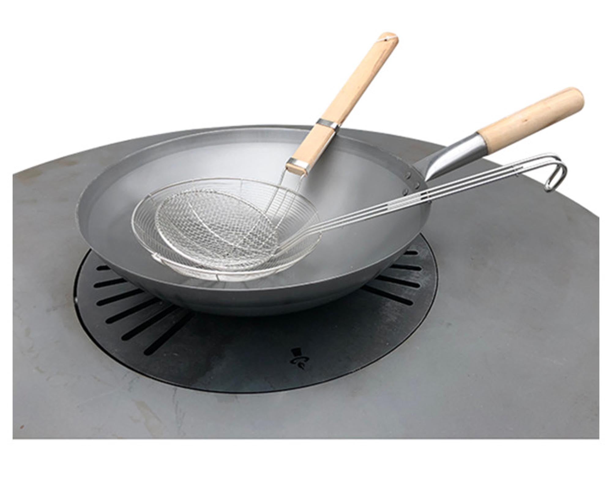Entdecken Sie das REMUNDI Wok Set 3-teilig (ø 36 cm) – ideal für asiatische Küche, Grillzubehör und vielseitige Kochmöglichkeiten!