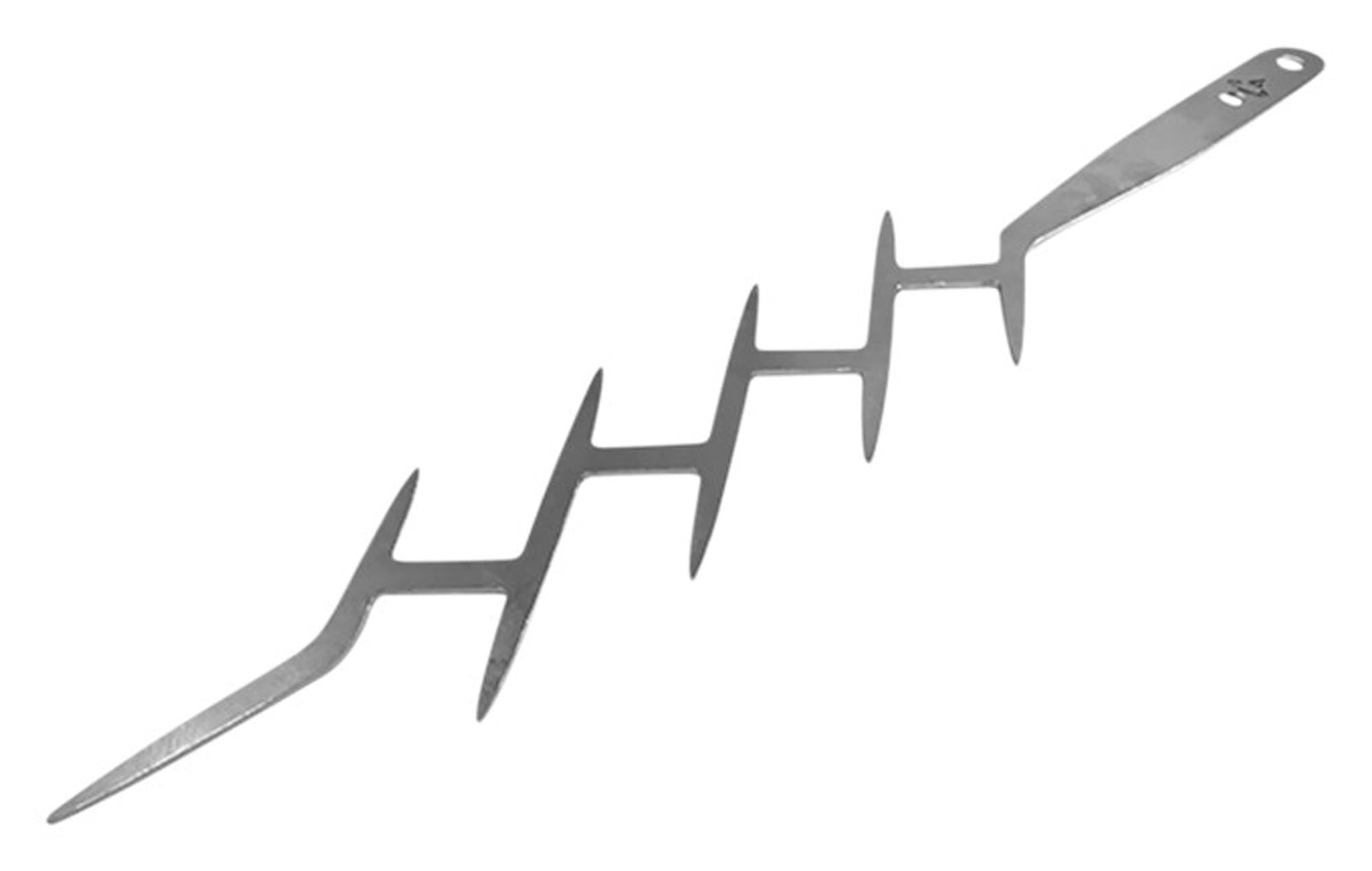 Entdecken Sie den REMUNDI Grillspiess Herkules: hochwertiger Edelstahl, 60 cm lang, ideal für Steak, Gemüse und Shrimps. Perfekt für jedes BBQ!