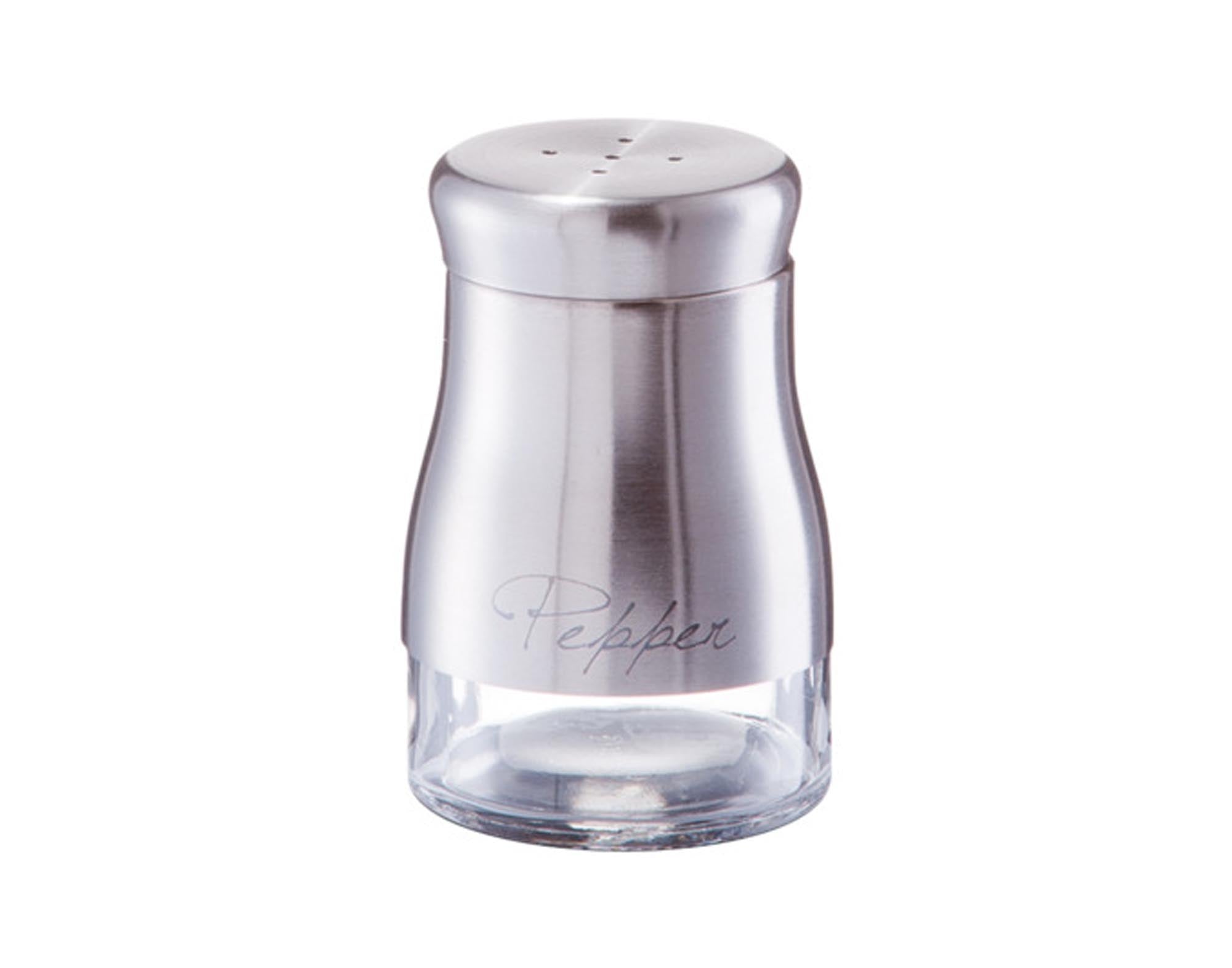 Eleganter ZELLER Pfefferstreuer Pepper Inox aus Edelstahl, 6x9.5 cm, für präzise Dosierung und stilvolle Tischgestaltung. Ideal für jeden Anlass.