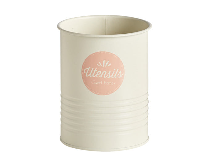 ZELLER Utensilienhalter Metall creme rosé ø 11.2x15 cm in präsentiert im Onlineshop von KAQTU Design AG. Haushaltshilfen ist von ZELLER PRESENT