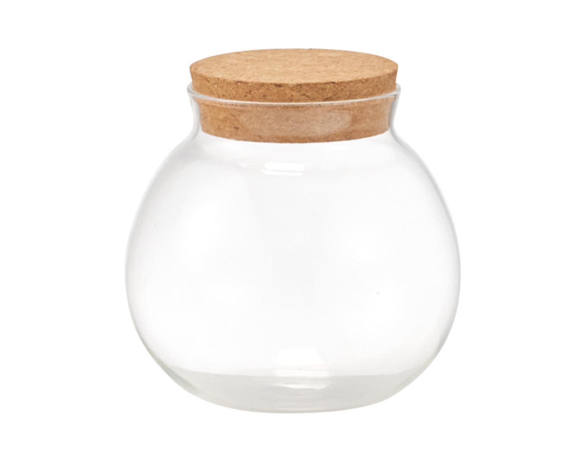 Stilvolles 500 ml Vorratsglas von ZELLER PRESENT mit Korkdeckel, luftdicht, langlebig, ideal für Reis, Nudeln, Gewürze.