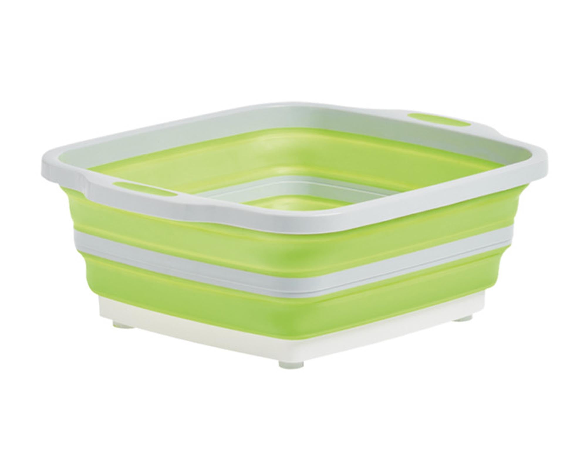 Entdecken Sie die ZELLER faltbare Schüssel in hellgrau-grün (40x32x14 cm) – ideal für Platzersparnis, vielseitig einsetzbar und spülmaschinenfest!