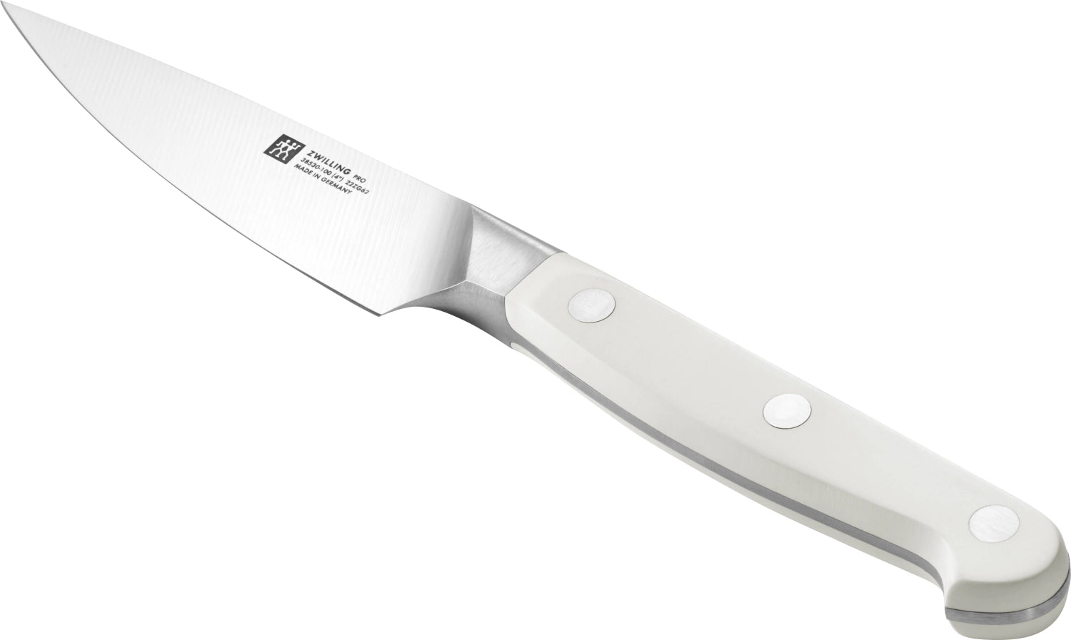 Erleben Sie das Pro le blanc Spick & Garniermesser 100mm von Zwilling Kitchen – ein elegantes, langlebiges Küchenwerkzeug für präzise Schneidetechniken.