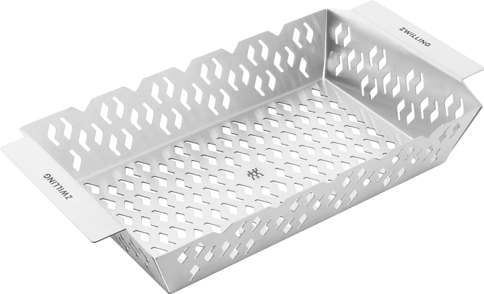 Robuster Edelstahl-Grillkorb von Zwilling für vielseitiges BBQ.
