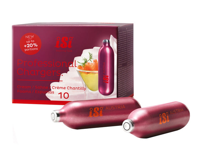 ISI Rahmbläserkapseln Professional N2O 50 Stk. in präsentiert im Onlineshop von KAQTU Design AG. Küchenhelfer ist von ISI