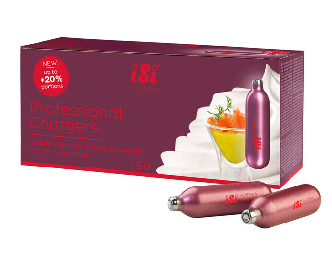 ISI Rahmbläserkapseln Professional N2O 50 Stk. in präsentiert im Onlineshop von KAQTU Design AG. Küchenhelfer ist von ISI