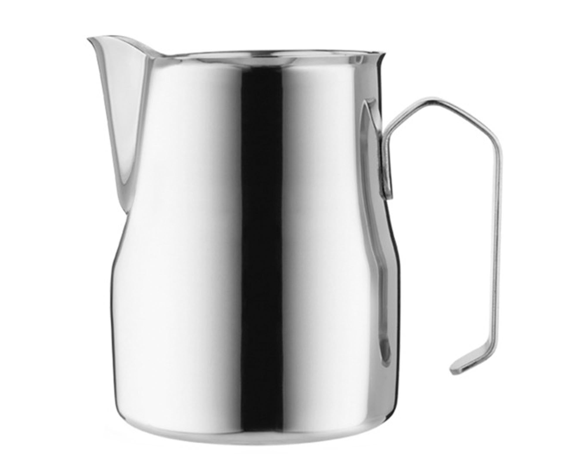 Elegante FOREVER Milchkanne Arte Inox 0.35 l aus Edelstahl, rostfrei und pflegeleicht. Ideal für stilvolles Servieren von Milch und Sahne.