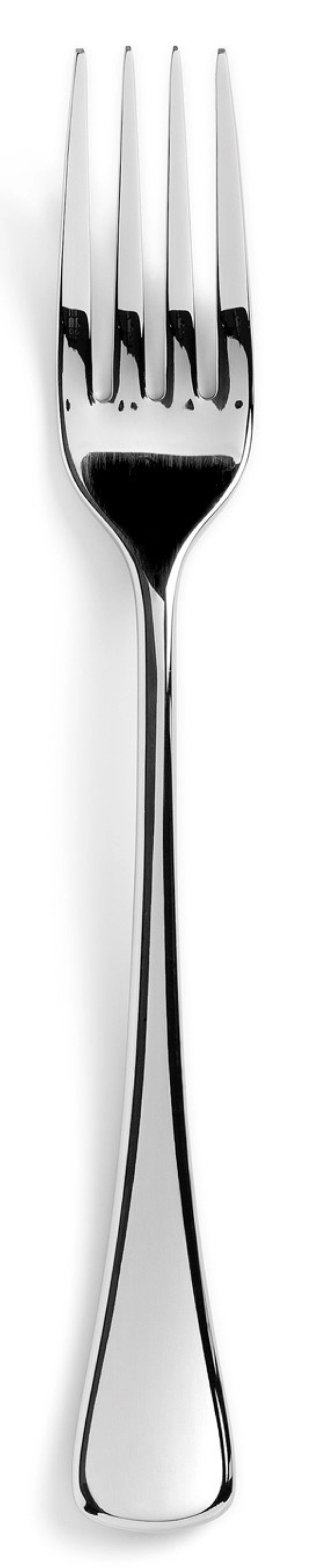 Elegante Arles Dessertgabel aus glänzendem Edelstahl von Revol. Hochwertig, langlebig und perfekt für Desserts und besondere Anlässe.