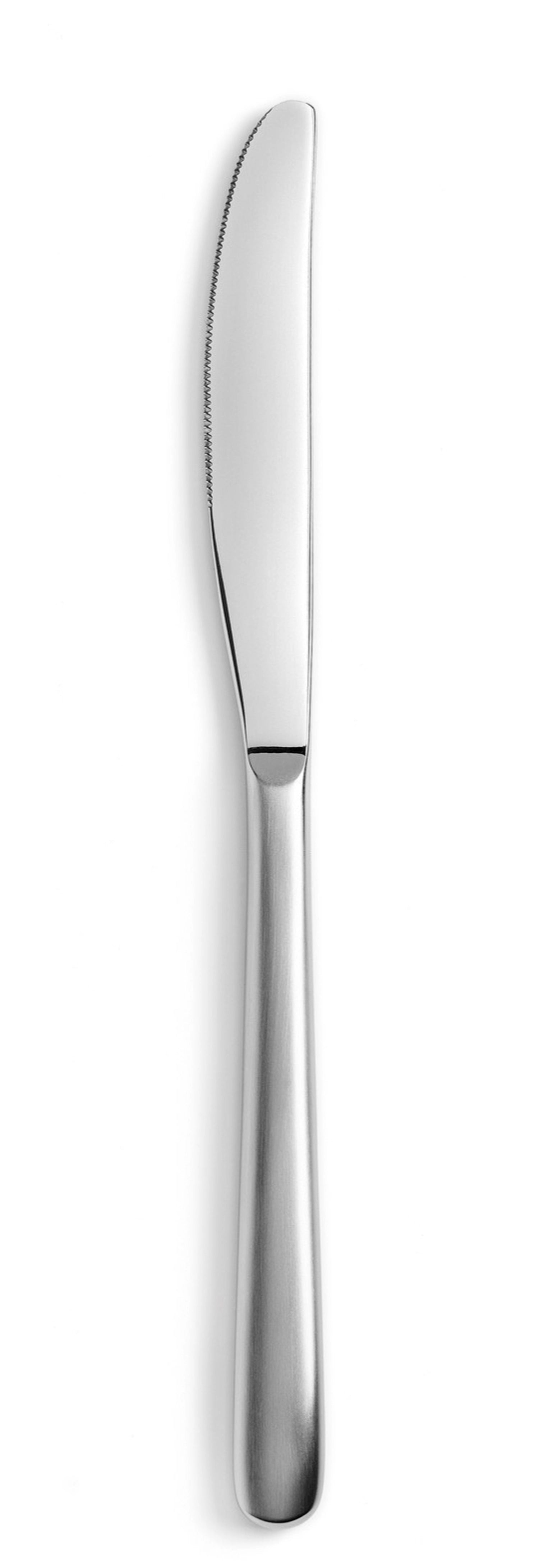 Entdecken Sie das elegante Courchevel Dessertmesser Inox matt von Revol. Hochwertiger Edelstahl, moderne Ästhetik und perfekte Haptik für stilvolle Desserts.