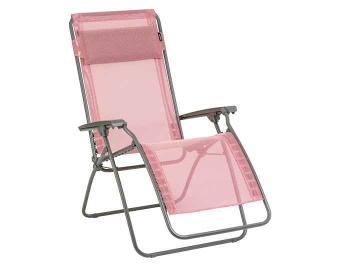 Ergonomischer Relaxsessel R-Clip Seigel II von LAFUMA: Atmungsaktiv, UV-beständig, verstellbar, ideal für Garten & Terrasse.
