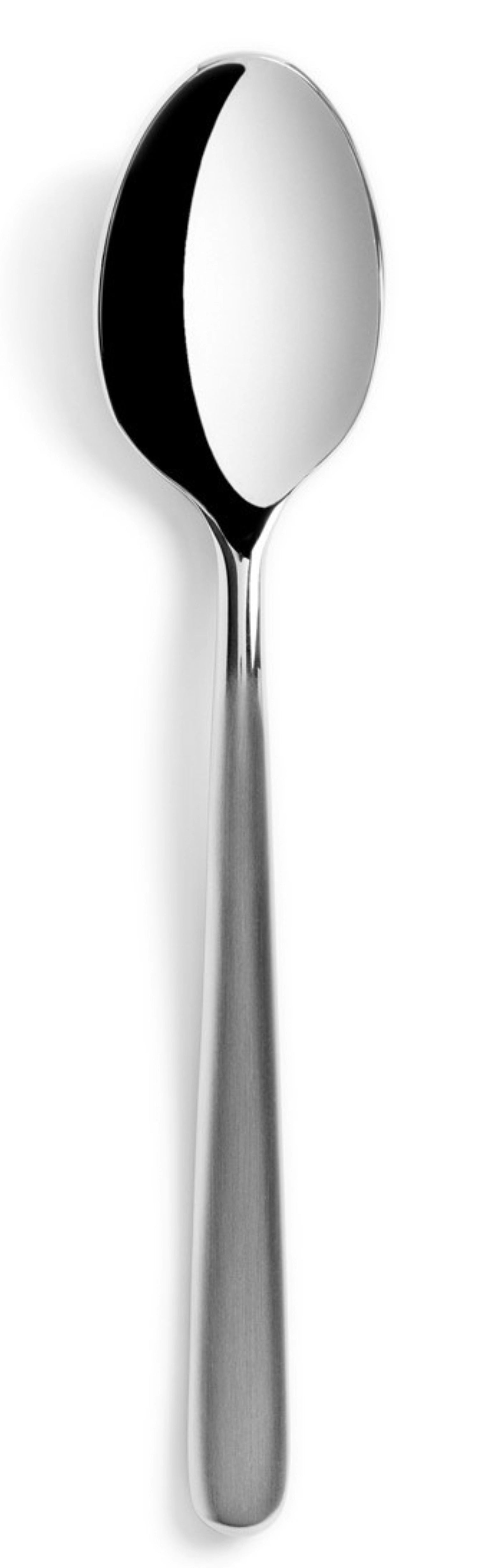 Entdecken Sie den eleganten Courchevel Dessertlöffel aus mattem Edelstahl von Revol. Ideal für Desserts, langlebig und stilvoll – perfektes Besteck für jeden Anlass.
