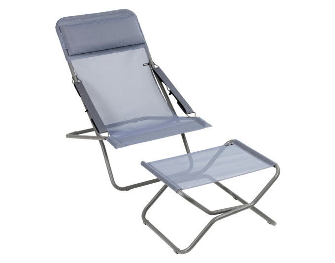 LAFUMA Transabed Sessel in Ocean: Stilvoller Liegestuhl für Garten und Terrasse, klappbar und vielseitig für entspannte Stunden im Freien.