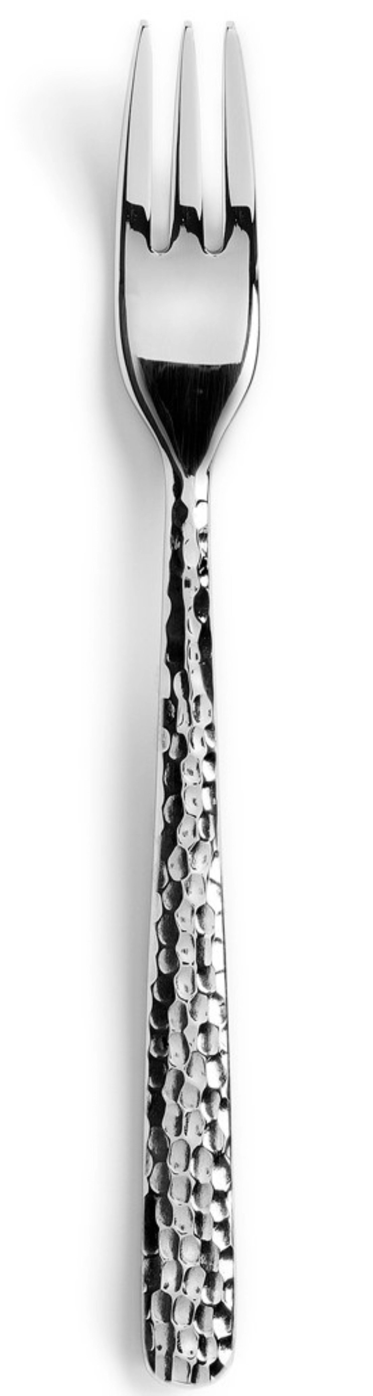 Elegante Courchevel Austern-/Cocktailgabel aus Edelstahl von Revol. Hochwertig, ergonomisch und ideal für Meeresfrüchte und Cocktails.