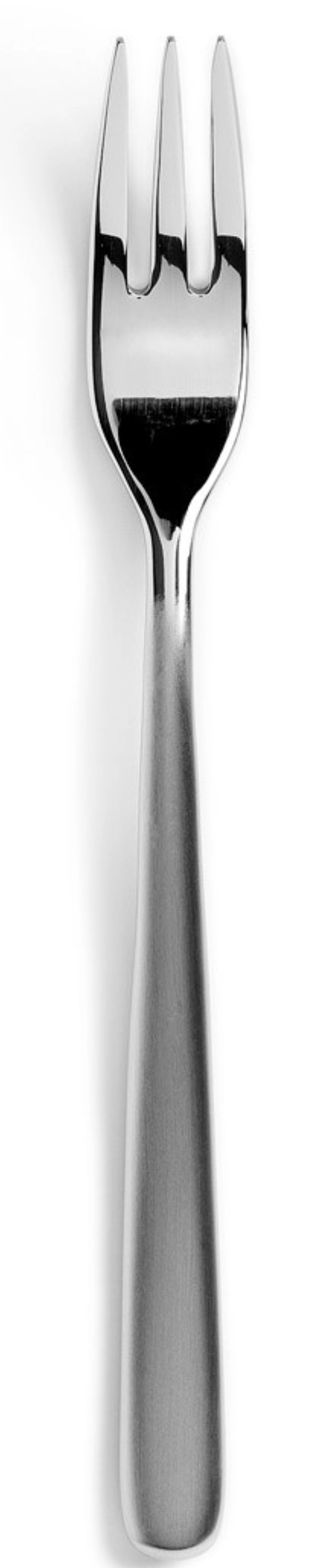 Entdecken Sie die elegante Courchevel Austern-/Cocktailgabel aus hochwertigem, mattiertem Edelstahl von Revol. Ideal für Meeresfrüchte und Cocktails.