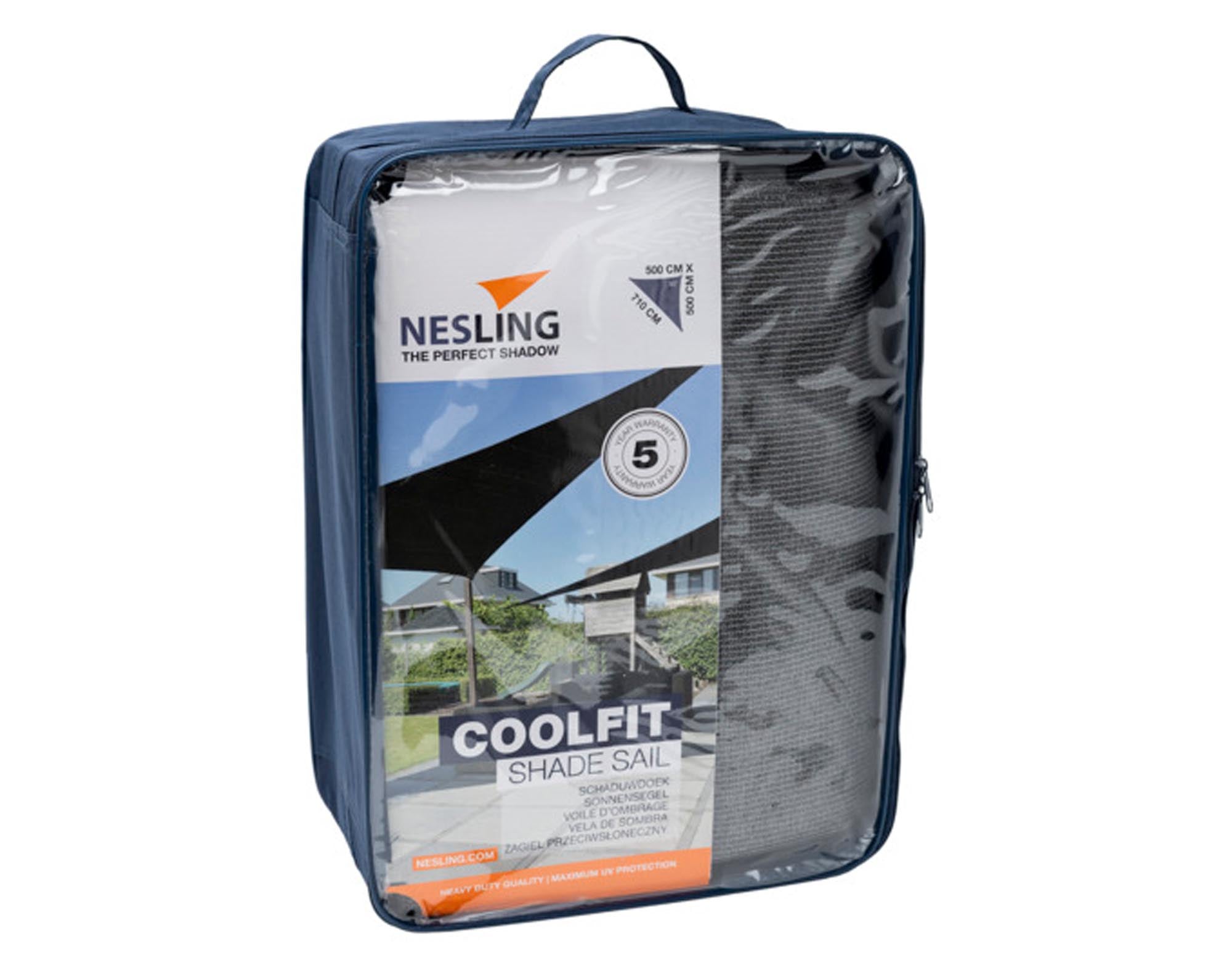 NESLING Coolfit Dreieck-Sonnensegel: Stilvoller UV-Schutz 5x5x7m.