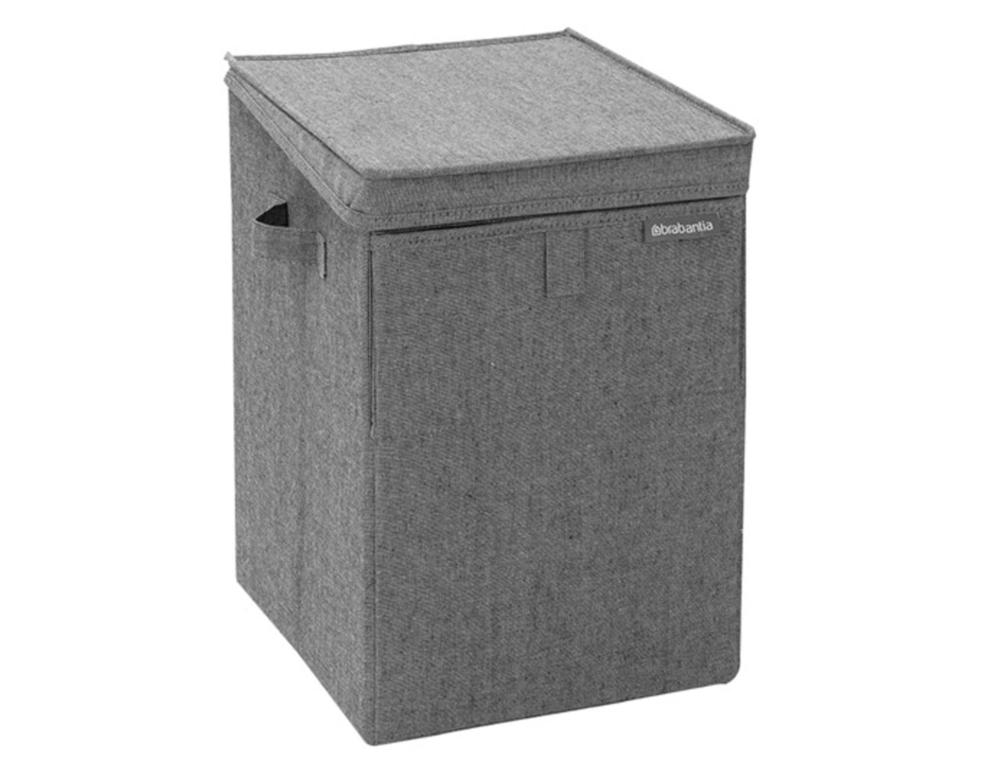 BRABANTIA Wäschebox stapelbar pepper black 35 l in  präsentiert im Onlineshop von KAQTU Design AG. Wäschekorb ist von BRABANTIA