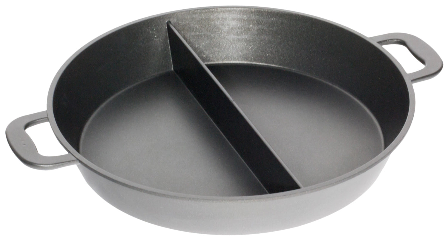 Grossraumpfanne D50cm, H8cm mit Steg in Silber präsentiert im Onlineshop von KAQTU Design AG. Bratpfanne ist von AMT