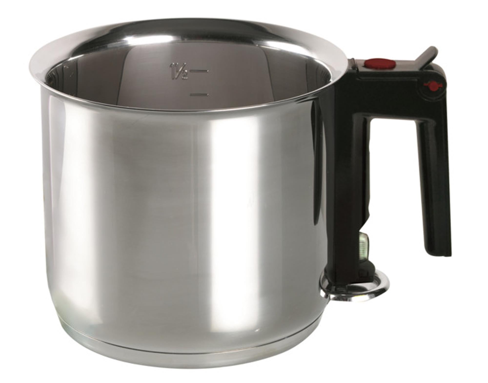 Entdecken Sie den ELO Simmertopf Inox 1.5 l von MEINE KÜCHE – ideal für das sanfte Erhitzen von Milch und Saucen. Hochwertiger Edelstahl, pflegeleicht und langlebig.