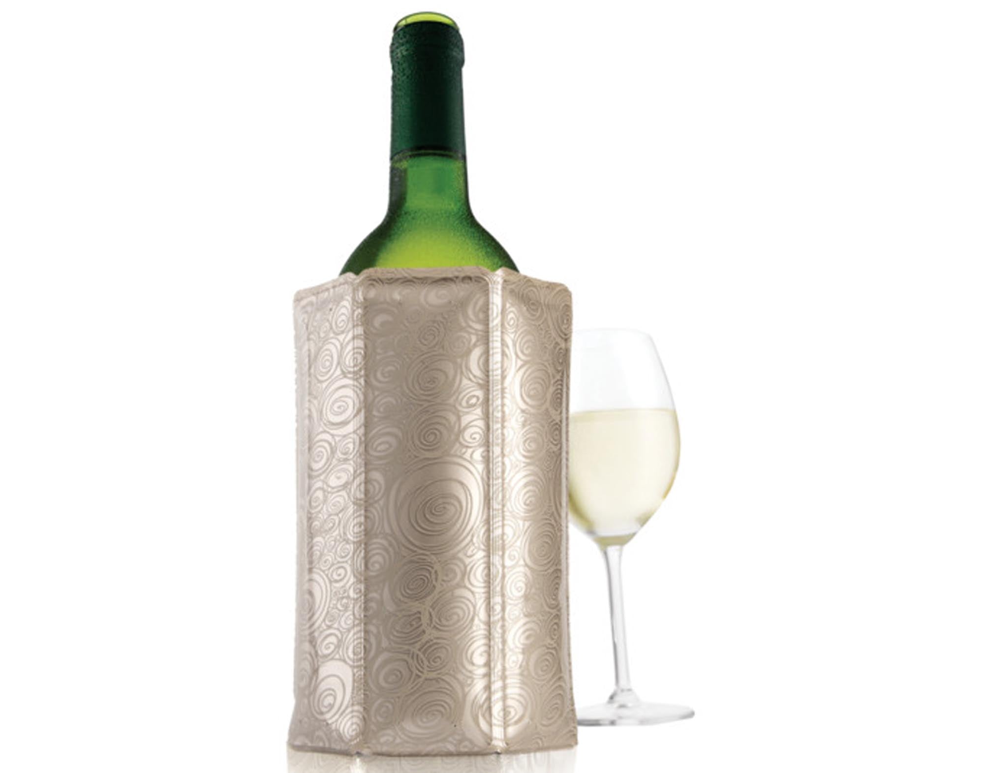 Entdecken Sie die VACU VIN Kühlmanschette Rapid Ice in Platin – das perfekte Barzubehör für schnell gekühlte Getränke. Ideal für Wein und Sekt!