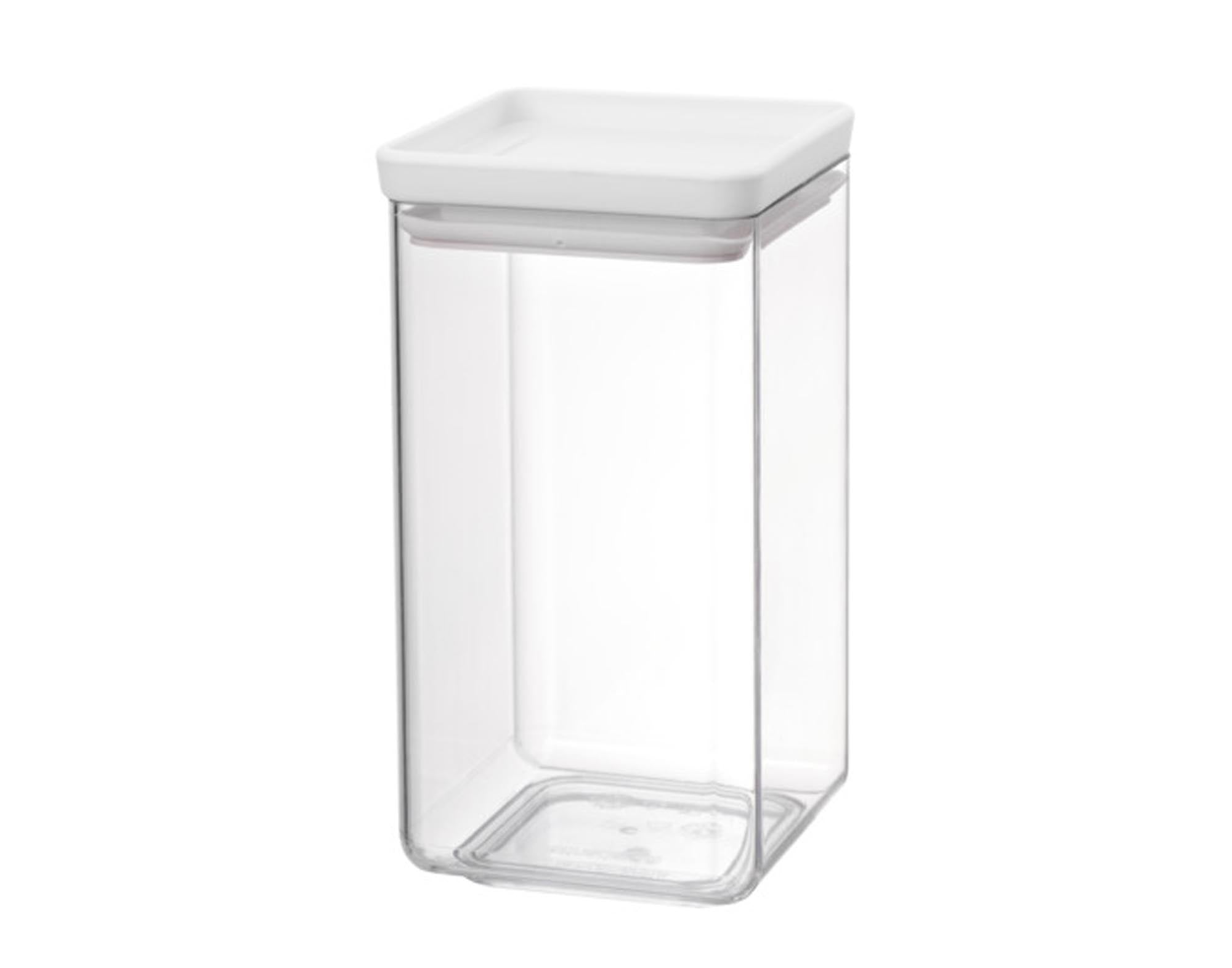 Entdecken Sie die BRABANTIA Vorratsdose Tasty+ 1.6 l in light grey. Ideal für trockene Lebensmittel, BPA-frei, luftdicht, stapelbar und spülmaschinenfest.