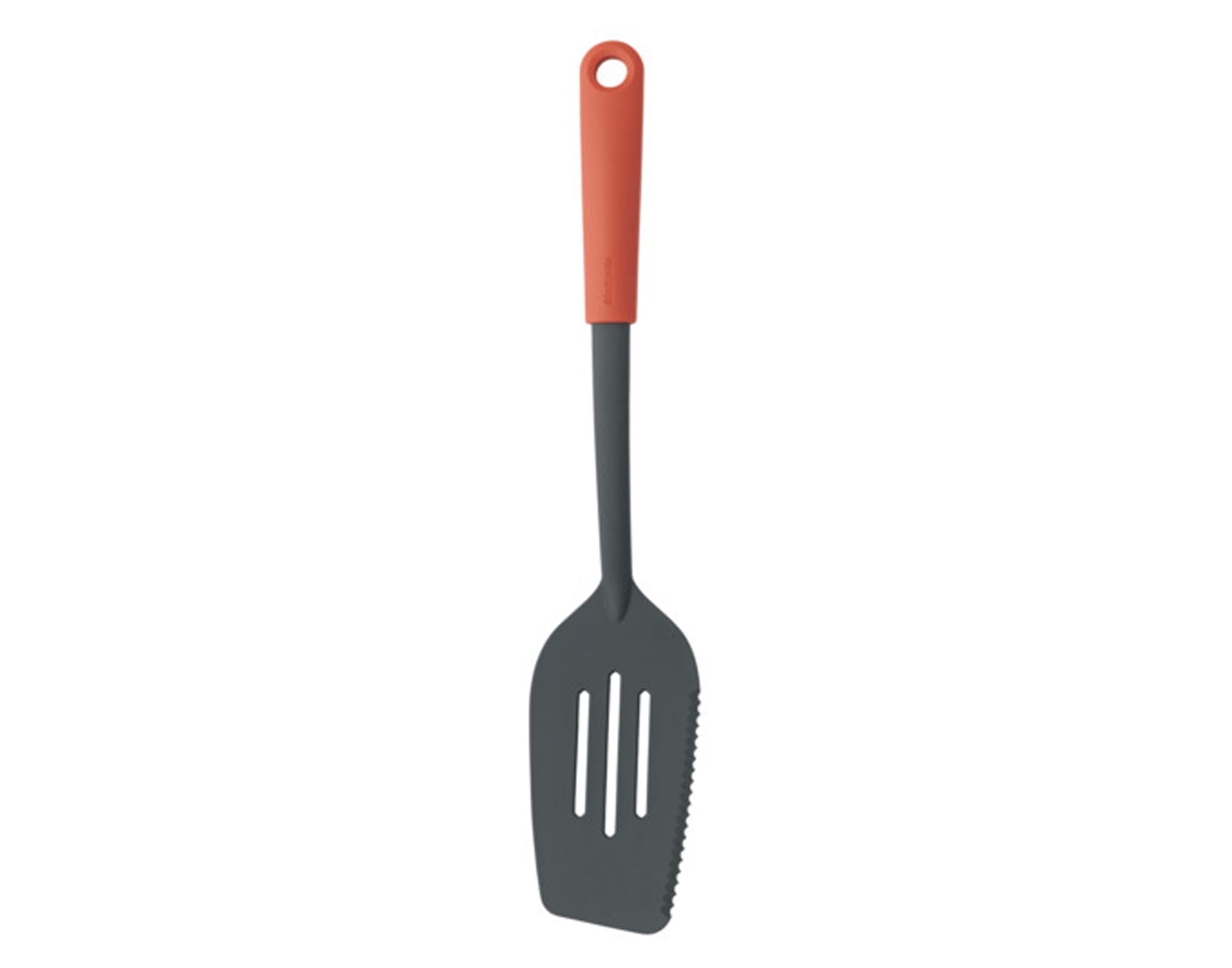 Entdecken Sie den BRABANTIA Pfannenwender Tasty+ in terracotta pink. Ideal zum Wenden, Servieren und für präzises Kochen. Spülmaschinenfest!