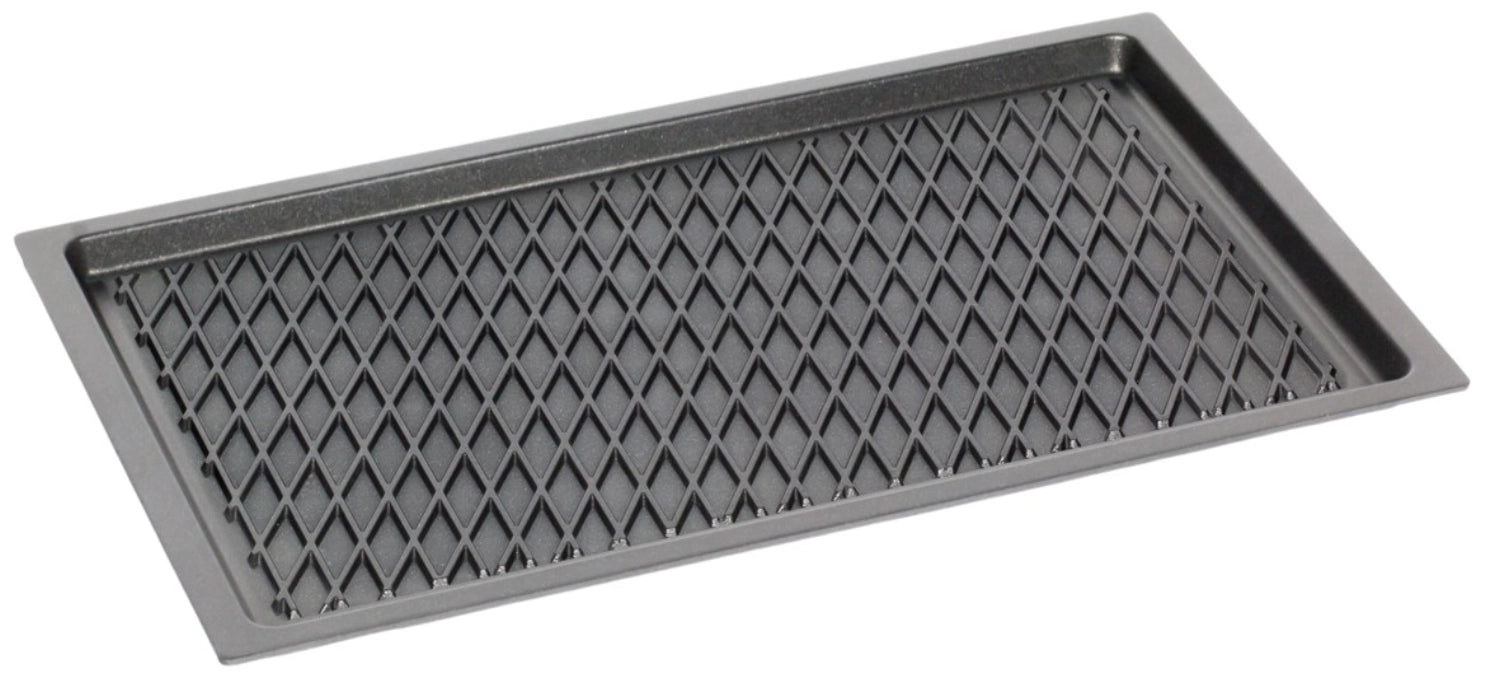 Bratplatte GN 1/1,H2cm Induktion, Rautenmuster o. Griffe in Silber präsentiert im Onlineshop von KAQTU Design AG. Bratpfanne ist von AMT