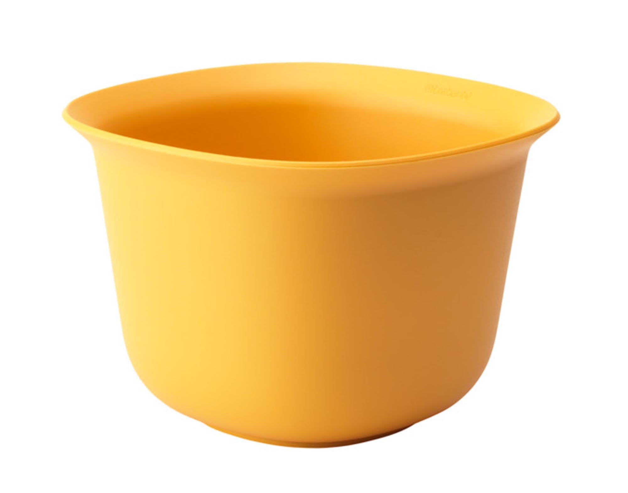 Die Rührschüssel Tasty+ 3.2 l von BRABANTIA: robust, rutschfest, mit Ausgiesser, spülmaschinenfest, ideal für Teig, Salate, Saucen.