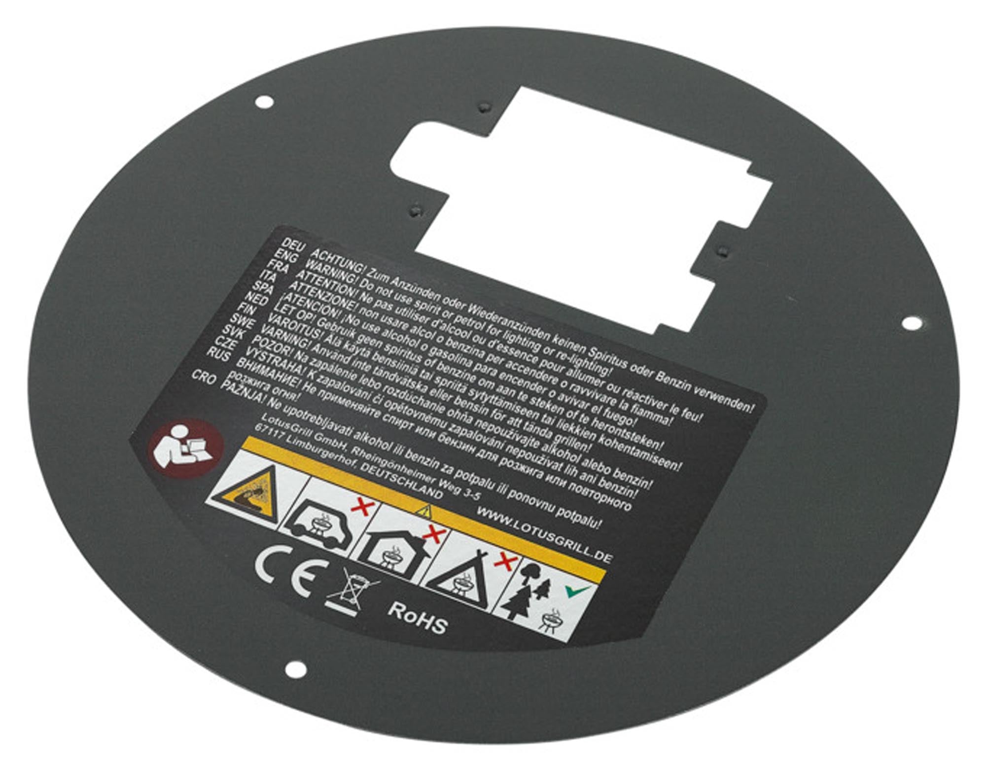 Entdecken Sie die LOTUSGRILL Bodenplatte B340 mit USB Klassik – stabil, hitzebeständig und ideal für perfekte Grillergebnisse. Jetzt Zubehör sichern!