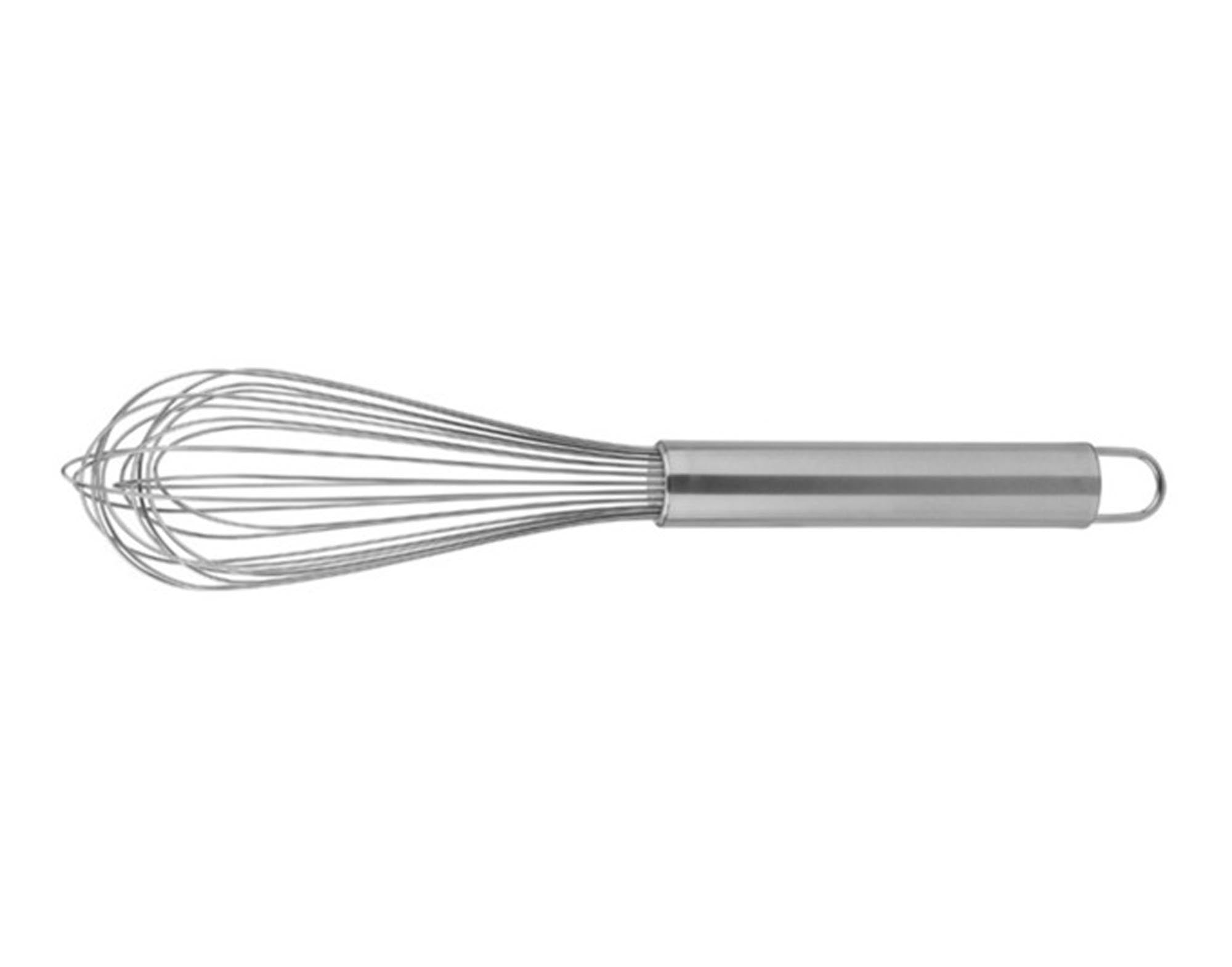 EVA BLACK Schneebesen Inox 30 cm: Hochwertiger, rostfreier Edelstahl, ergonomisch, hitzebeständig, pflegeleicht. Ideal für Rühren, Schlagen, Mischen.