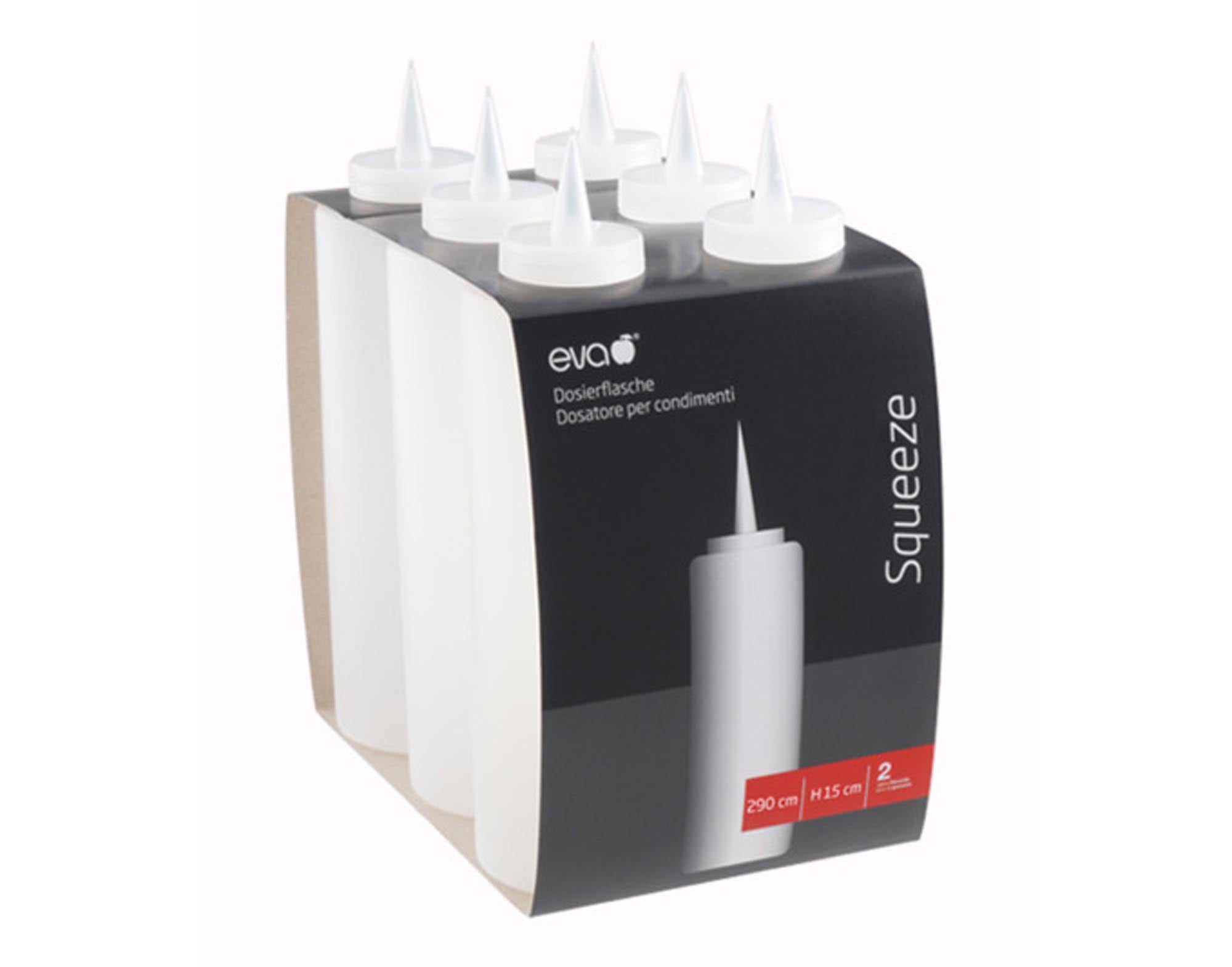 Die EVA BLACK Dosierflasche 720 ml: Präzise, BPA-frei, tropffrei, spülmaschinenfest. Perfekt für Öle, Essige, Saucen.