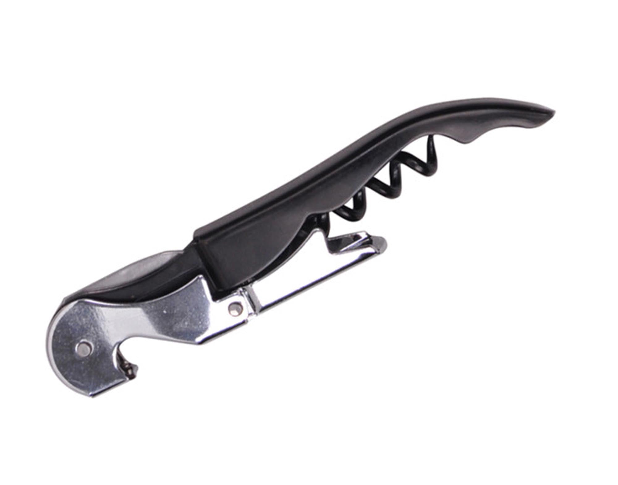 EVA Kellnermesser Inox schwarz in präsentiert im Onlineshop von KAQTU Design AG. Weinzubehör ist von EVA BLACK