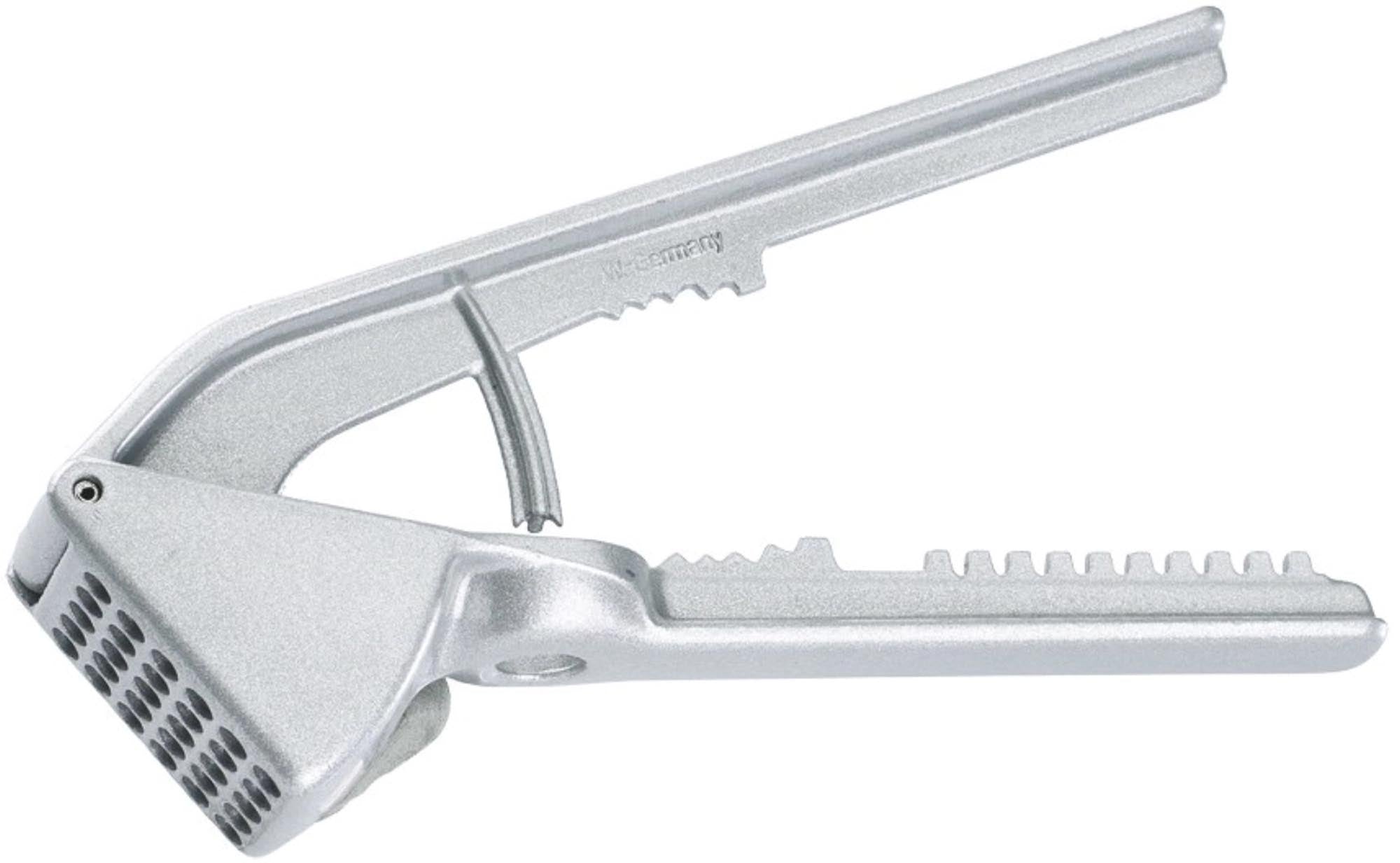 Entdecken Sie die Westmark Extracta Mehrzweckpresse (16x5.2x3.3 cm) für frische Säfte, Pürees und Saucen. Hochwertiges Aluminium, ergonomisch und leicht zu reinigen!