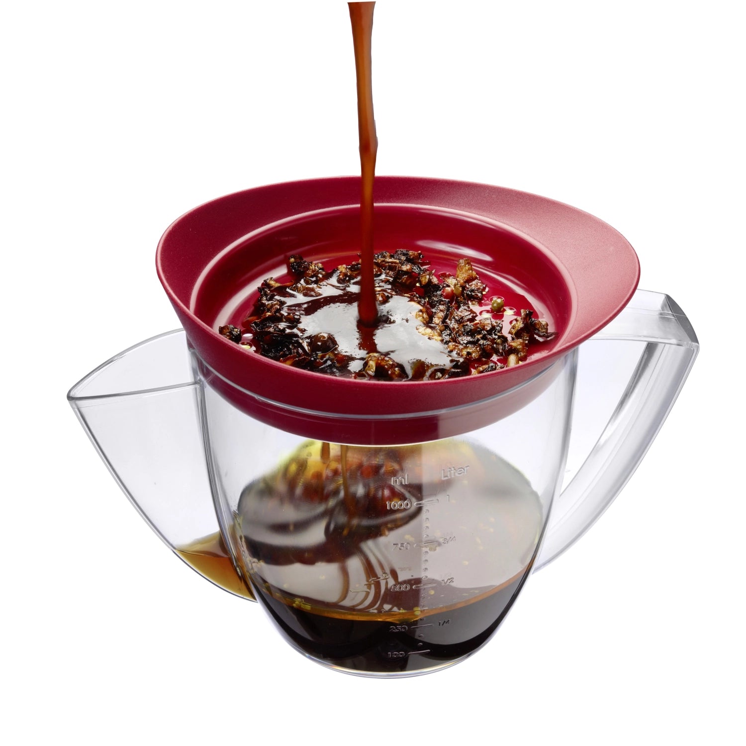 Fat-separating can m. Sieb, 22.5x14x15.5cm