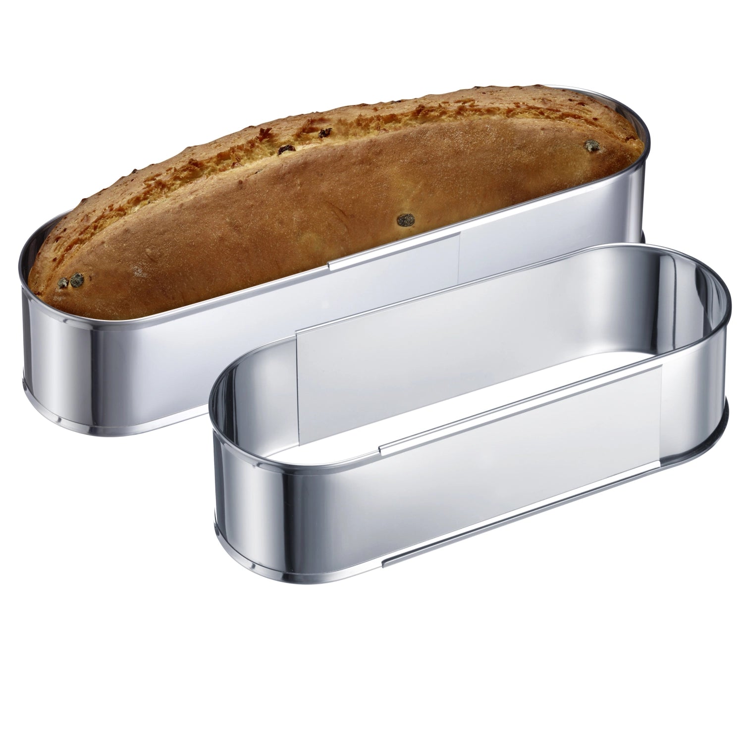 Ovale Backform, ausziehbar von 27 - 40cm, 27x9.5x7cm