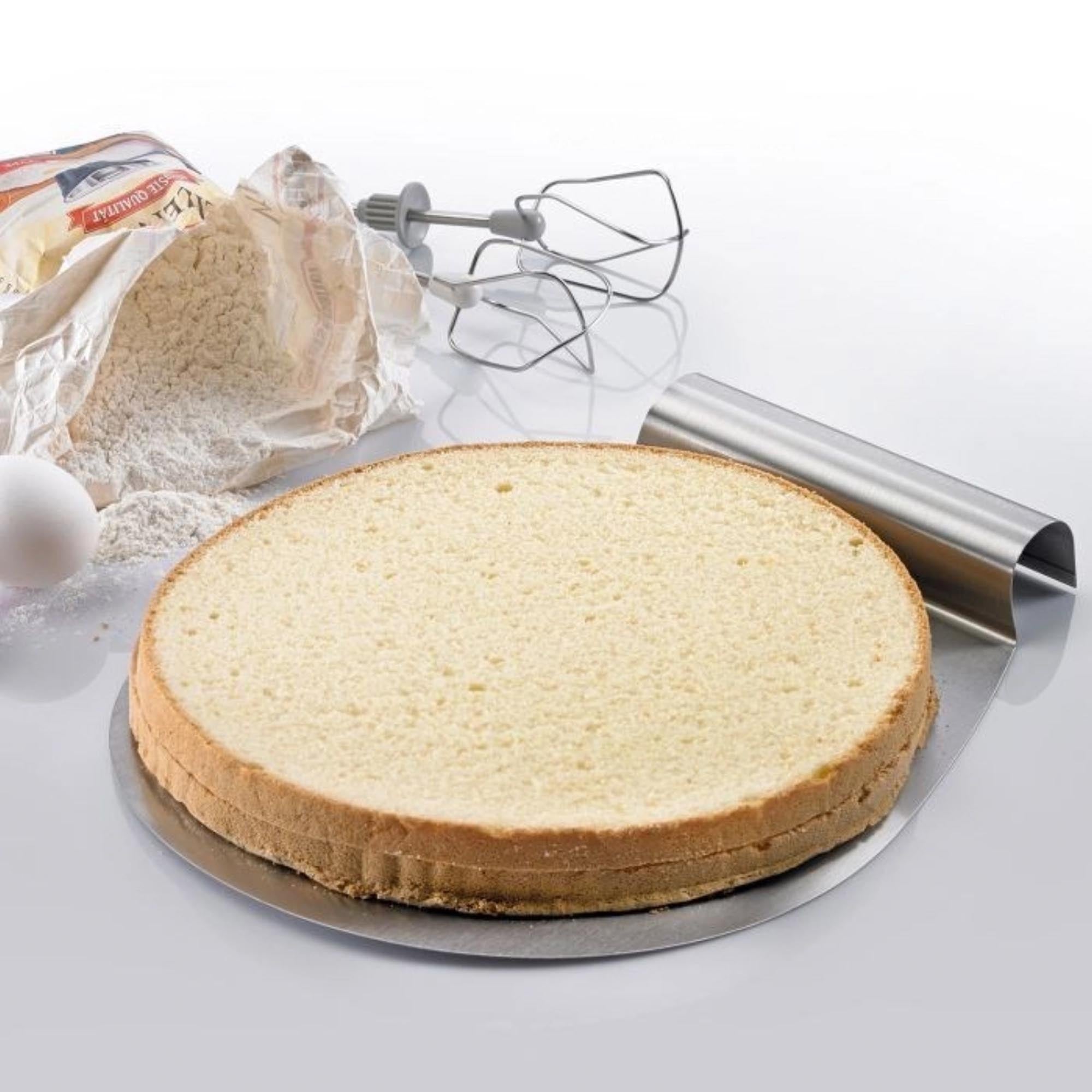 Hochwertiger Edelstahl Kuchen- und Pizzaheber, 31.4x26x3.3cm, ideal zum Servieren und Heben von Kuchen und Pizza.